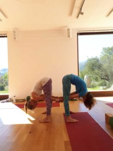 Yoga Retreat Gruppenübung
